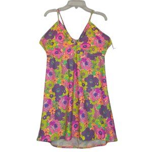 Show Me Your Mumu MG Micro mini dress Neon Daze size Large